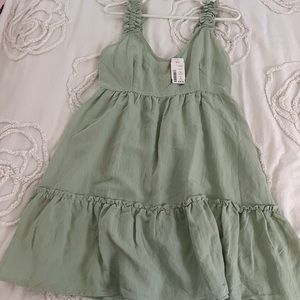 Green Ruffled Dress